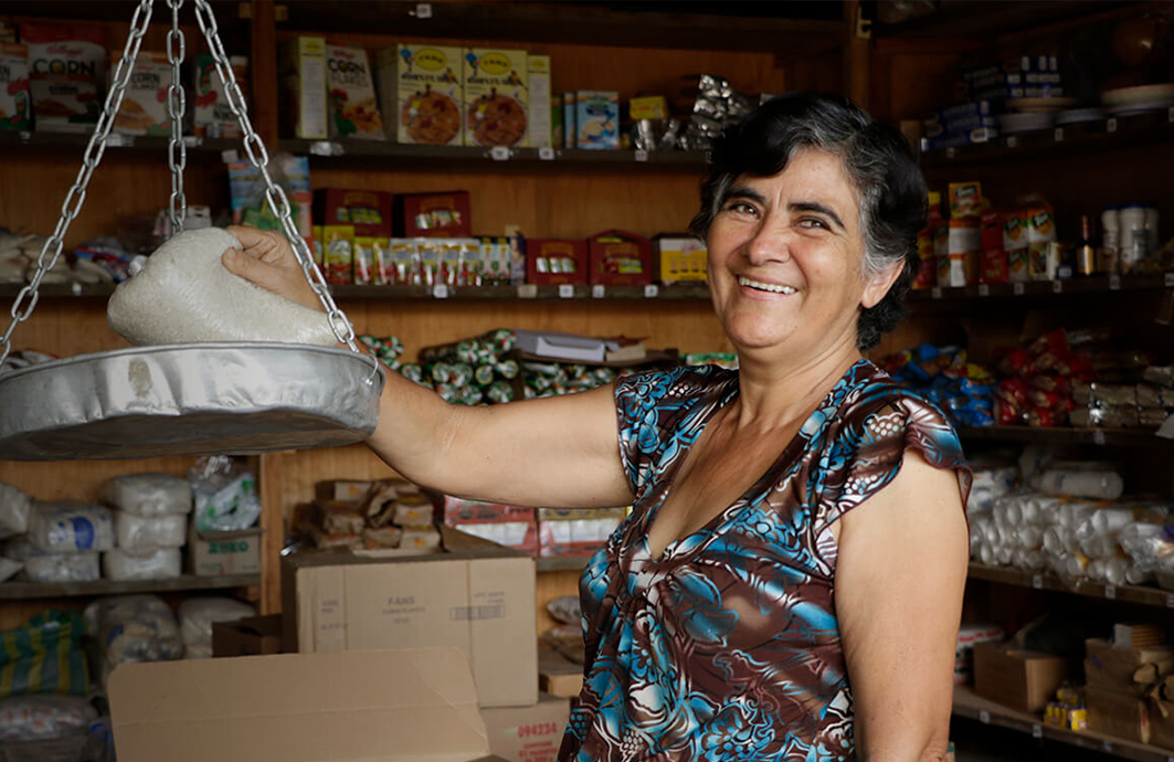 ESMERALDA, SALESWOMAN IN THE VILLAGE STORE